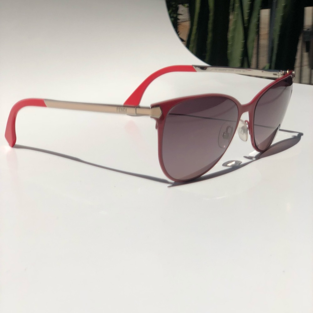 Fendi red sunglasses